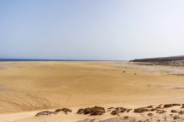 Selbstklebende Fototapete Strand Sotavento, Fuerteventura, Kanarische Inseln Traumstrand auf Fuerteventura - Playa de Sotavento de Jandía