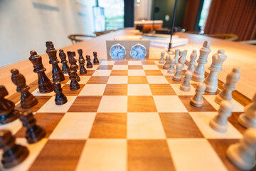 Chess Board Opening with Chess Clock