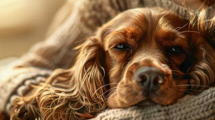 Portray the charming personality of a Cocker Spaniel