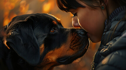 the deep connection between a Rottweiler and its owner