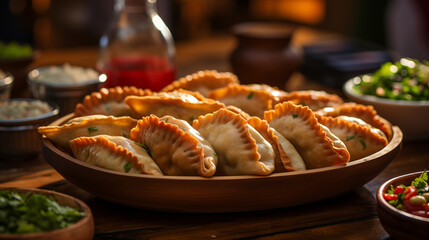 Flavorful Delights: Savory Empanadas Filled with Meat, Cheese, and Veggies