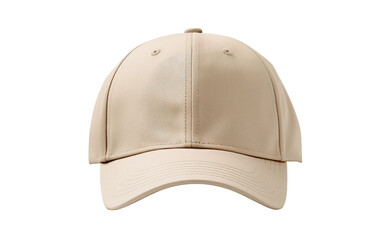 White Baseball Cap. A white baseball cap is highlighting its simple and clean design. The cap is symbolizing sport, fashion, and casual style. on a White or Clear Surface PNG Transparent Background.