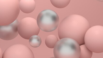 Colorful Floating Soft Balls Background