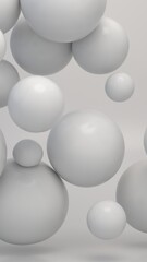 Colorful Floating Soft Balls Background