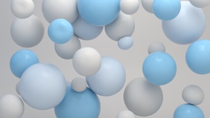 Colorful Floating Soft Balls Background