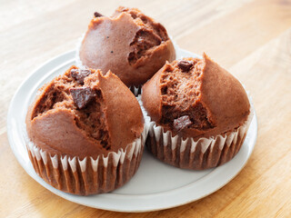 チョコレート蒸しパン