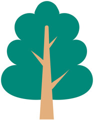 Obraz premium Cute Big Tree Clipart