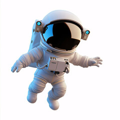 3d cute cartoon space astronaut model
