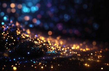 Black light and glitter background