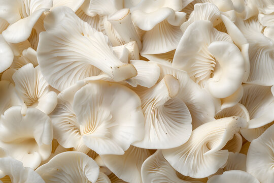 White king oyster mushroom background