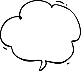 Fototapeta premium illustration of a speech bubble