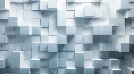 Background wall of white 3D volumetric 