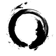 Enso Nr. 6 – Japanese Zen Circle Calligraphy (Circular brush stroke)
