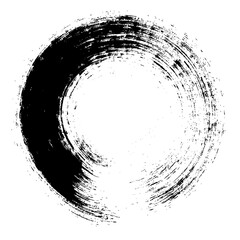 Enso Nr. 2 – Japanese Zen Circle Calligraphy (Circular brush stroke)
