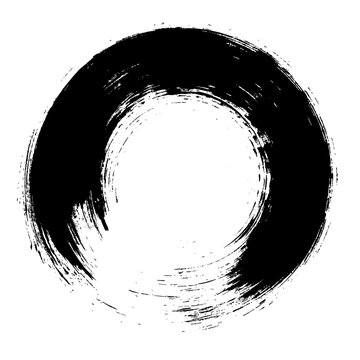 Enso Nr. 7 – Japanese Zen Circle Calligraphy (Circular brush stroke)
