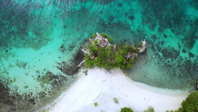 Salagdoong Beach . Siquijor Island. Philippines .drone