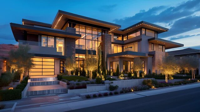 Experience the ultimate in luxury and convenience in this hightech home where the latest in smart home technology meets elegant and contemporary design.