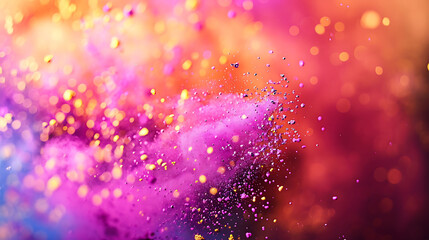 Fototapeta premium Holi colors splash explosion on dark background