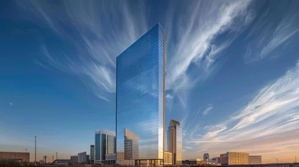 Foto op Plexiglas Architecture sky modern office city urban. © Data
