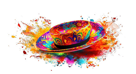 Sombrero salsa soiree png / transparent