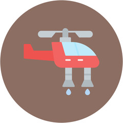Firefighter Helicopter Icon