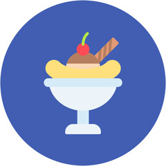 Banana Split Icon