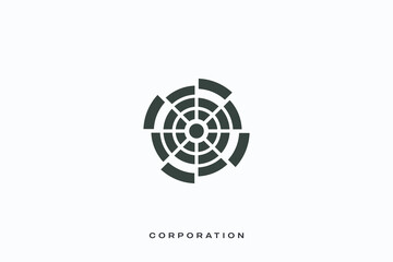 Trade marketing trading networking vector logo