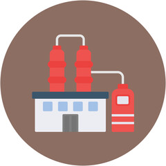Oil Refinery Icon
