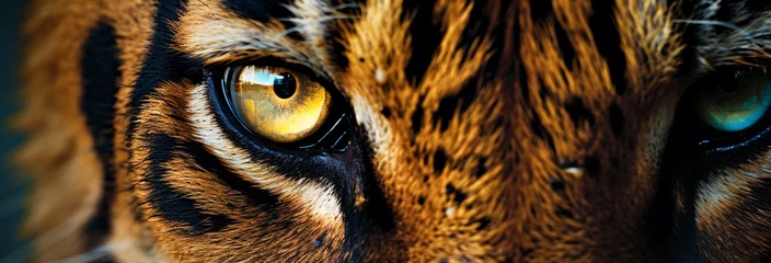 Foto op Aluminium Portrait of a tiger close up © Daniel