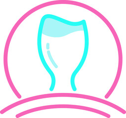 Minimalist Glass Bar Logo