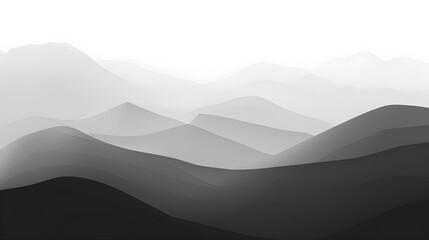 illustration of mountain landscape