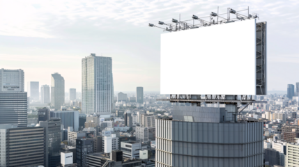 busy areas, districts, vertical and horizontal displays showcase advertisements, their screens cut out with alpha channel 