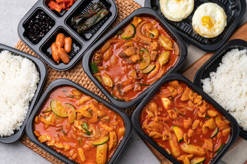 Korean food, kimchi, stew, beef brisket, beef tripe, spicy, side dishes, fried eggs,