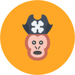 Pirate Monkey Icon
