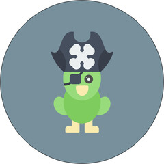 Pirate Parrot Icon