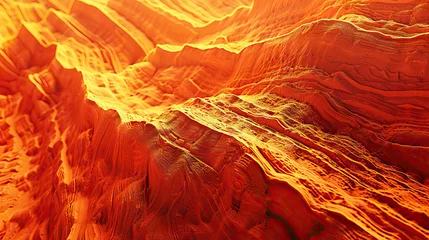 Foto auf Acrylglas Vivid Vistas: A Macro Shot Capturing the Intricate Details of Red Rock Formations in the American South, Unveiling the Majestic Beauty of Nature's Ancient Creations © Lila Patel