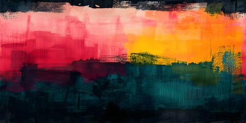 Vibrant abstract watercolor painting on textured paper with black grunge background seamless background. Concept Abstract Art, Watercolor Painting, Textured Paper, Black Grunge Background