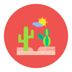 Desert Landscape Icon