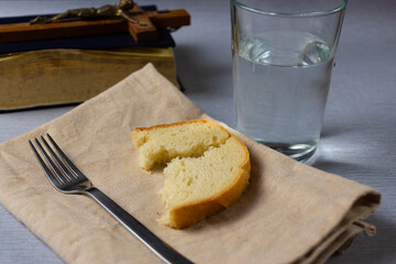 Lent season - bread, water