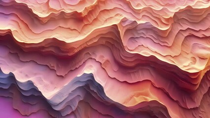 The texture of red sand shows a rugged landscape with deep crevices and layers forming a visual timeline of erosion and weathering over the years.