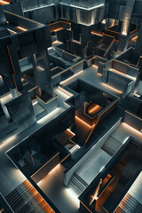 A giant maze with multiple levels