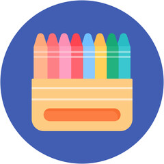 Obraz premium Crayon Icon