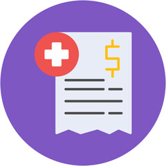 Obraz premium Medical Bill Icon