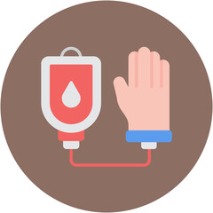 Obraz premium Blood Transfusion Icon