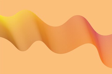 Abstract vector Line wave Background design. abstract background smooth wave. Modern flowing wave lines. Vector in concept of Futuristic technology, Particle, science, music, modern.