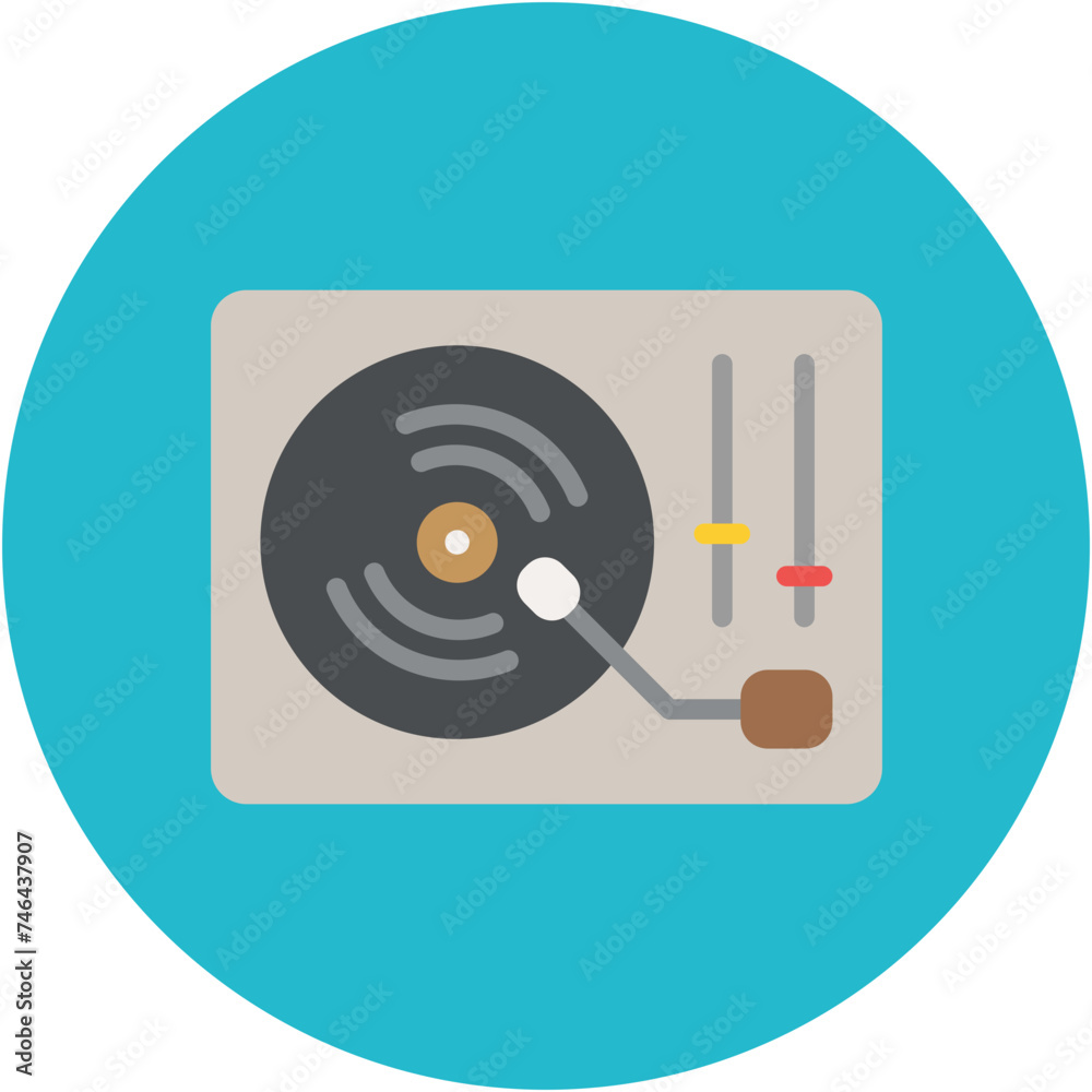 Canvas Prints Turntable Icon