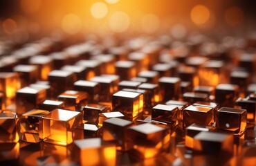 Abstract row cubes background