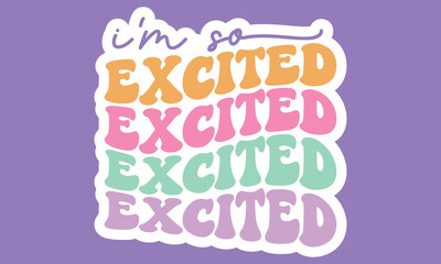 Retro Easter Sticker SVG Bundle