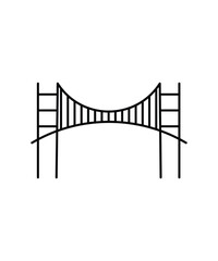 bridge icon, vector best line icon.