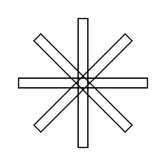 abstract line geometric shapes. minimal logotypes element